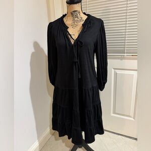 NWT Max Studio black Long Sleeve Dress size M